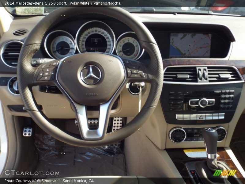 Polar White / Almond/Mocha 2014 Mercedes-Benz C 250 Sport