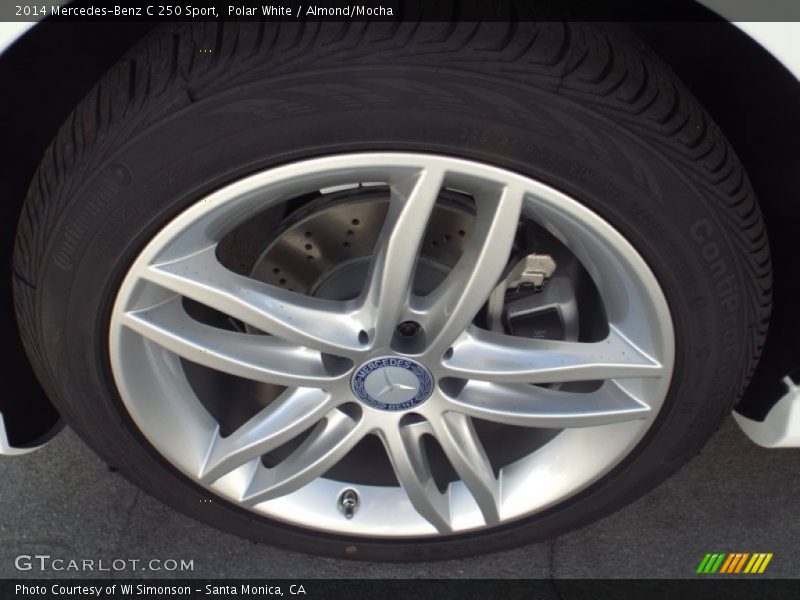 Polar White / Almond/Mocha 2014 Mercedes-Benz C 250 Sport