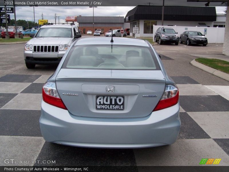 Cool Mist Metallic / Gray 2012 Honda Civic Hybrid Sedan