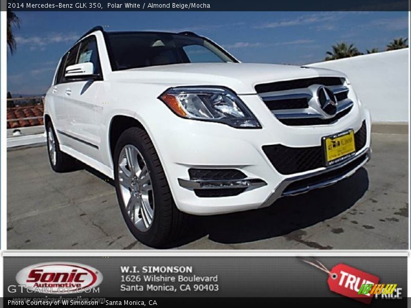 Polar White / Almond Beige/Mocha 2014 Mercedes-Benz GLK 350