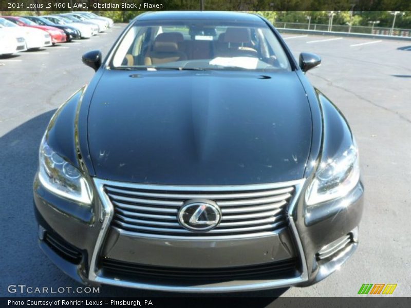 Obsidian Black / Flaxen 2014 Lexus LS 460 L AWD