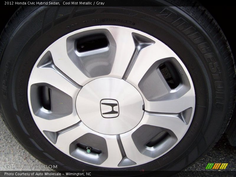 Cool Mist Metallic / Gray 2012 Honda Civic Hybrid Sedan
