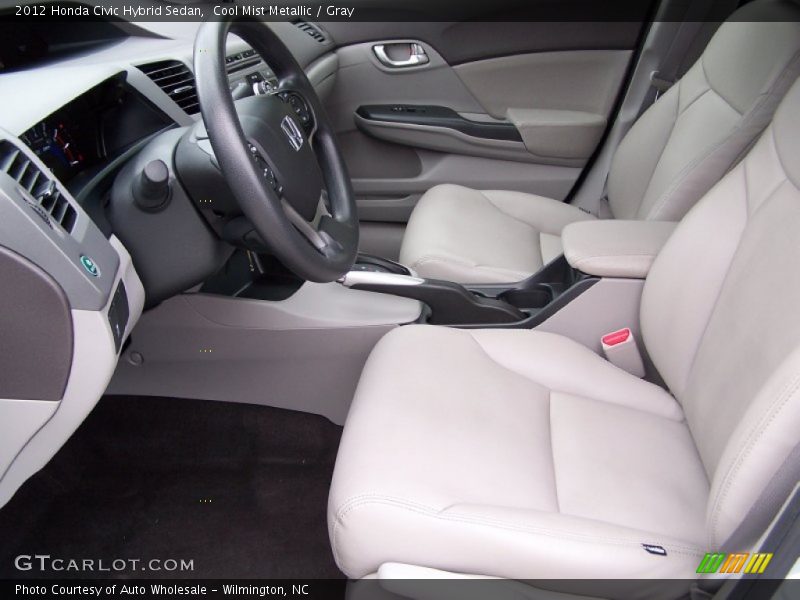 Cool Mist Metallic / Gray 2012 Honda Civic Hybrid Sedan