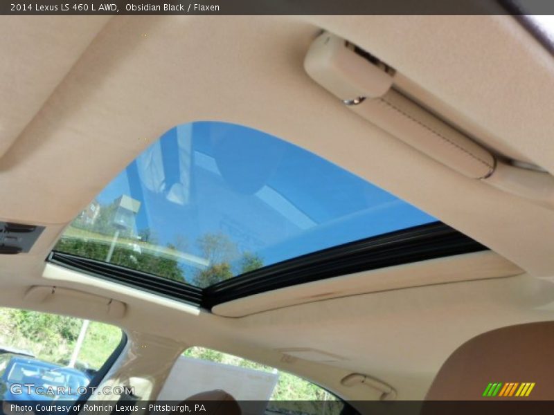 Obsidian Black / Flaxen 2014 Lexus LS 460 L AWD