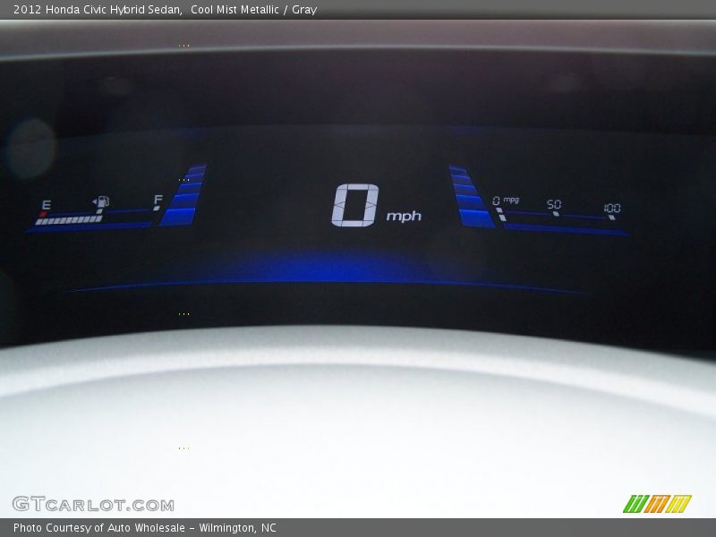 Cool Mist Metallic / Gray 2012 Honda Civic Hybrid Sedan