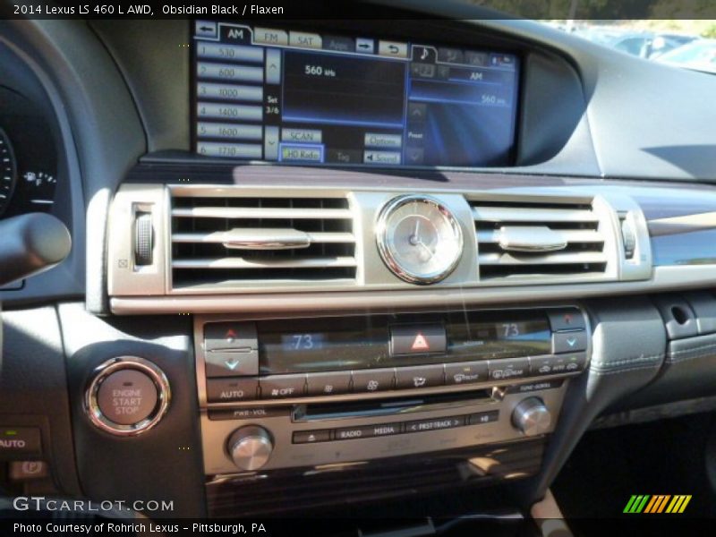 Obsidian Black / Flaxen 2014 Lexus LS 460 L AWD