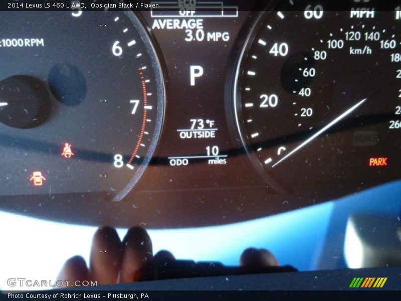Obsidian Black / Flaxen 2014 Lexus LS 460 L AWD