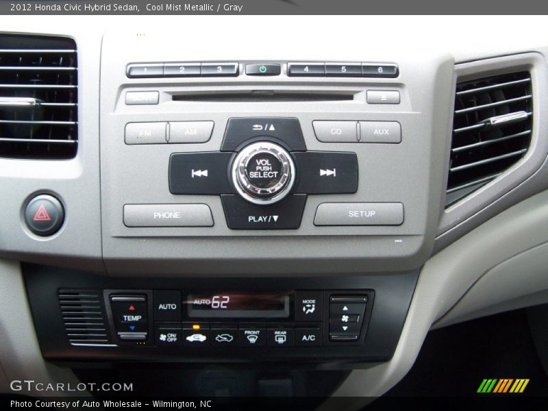 Cool Mist Metallic / Gray 2012 Honda Civic Hybrid Sedan