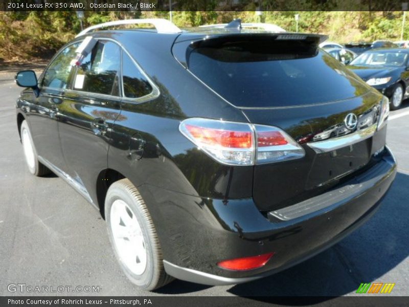 Obsidian Black / Black 2014 Lexus RX 350 AWD