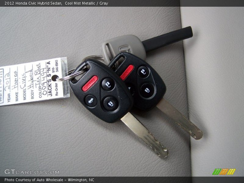 Cool Mist Metallic / Gray 2012 Honda Civic Hybrid Sedan