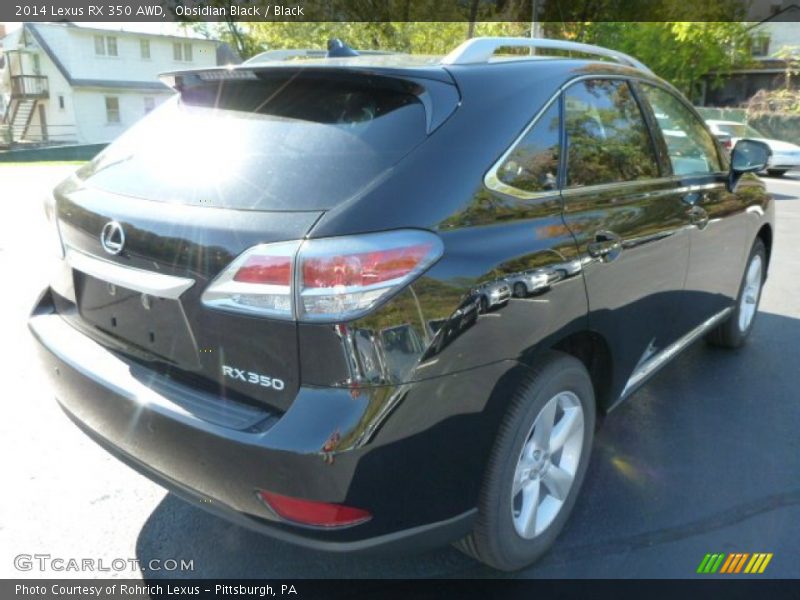 Obsidian Black / Black 2014 Lexus RX 350 AWD