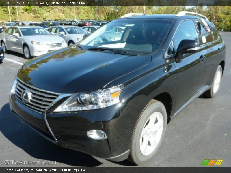 Obsidian Black / Black 2014 Lexus RX 350 AWD