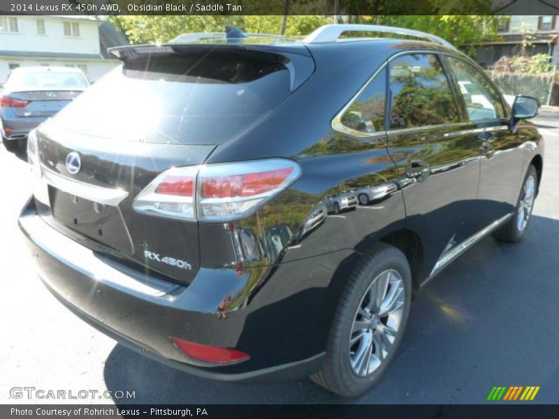 Obsidian Black / Saddle Tan 2014 Lexus RX 450h AWD