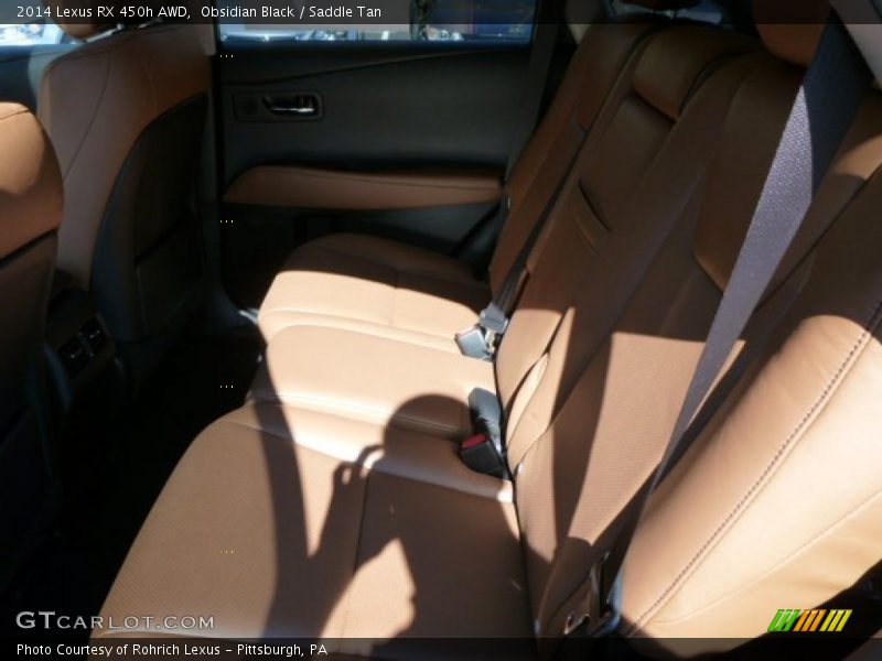 Obsidian Black / Saddle Tan 2014 Lexus RX 450h AWD