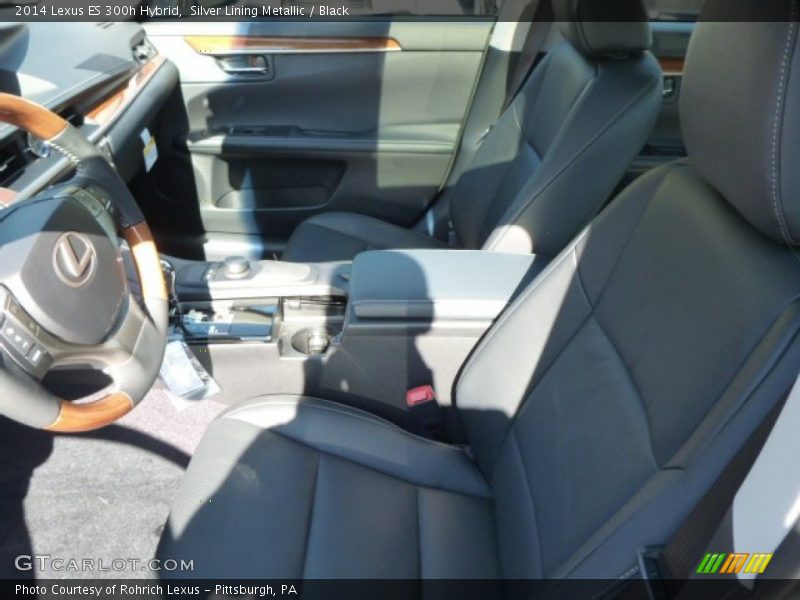 Silver Lining Metallic / Black 2014 Lexus ES 300h Hybrid