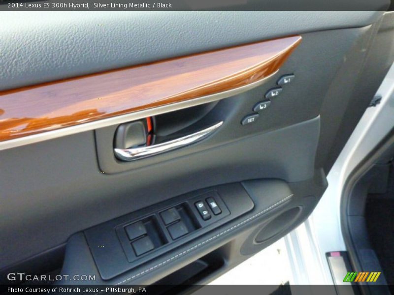 Silver Lining Metallic / Black 2014 Lexus ES 300h Hybrid