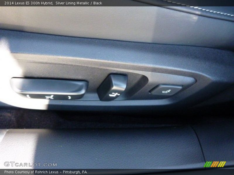 Silver Lining Metallic / Black 2014 Lexus ES 300h Hybrid
