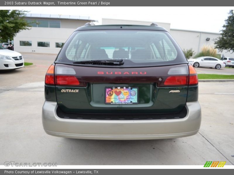 Timberline Green Pearl / Beige 2003 Subaru Outback Wagon