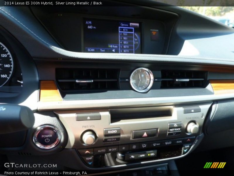 Silver Lining Metallic / Black 2014 Lexus ES 300h Hybrid