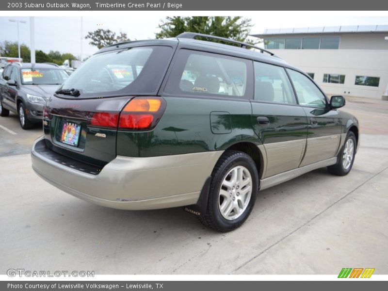 Timberline Green Pearl / Beige 2003 Subaru Outback Wagon