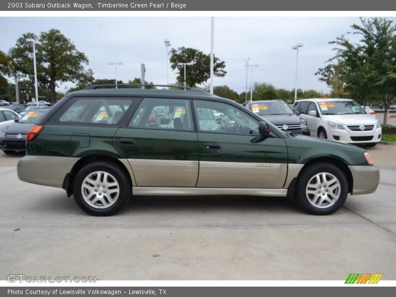 Timberline Green Pearl / Beige 2003 Subaru Outback Wagon