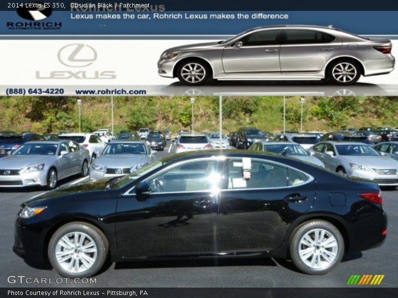 Obsidian Black / Parchment 2014 Lexus ES 350