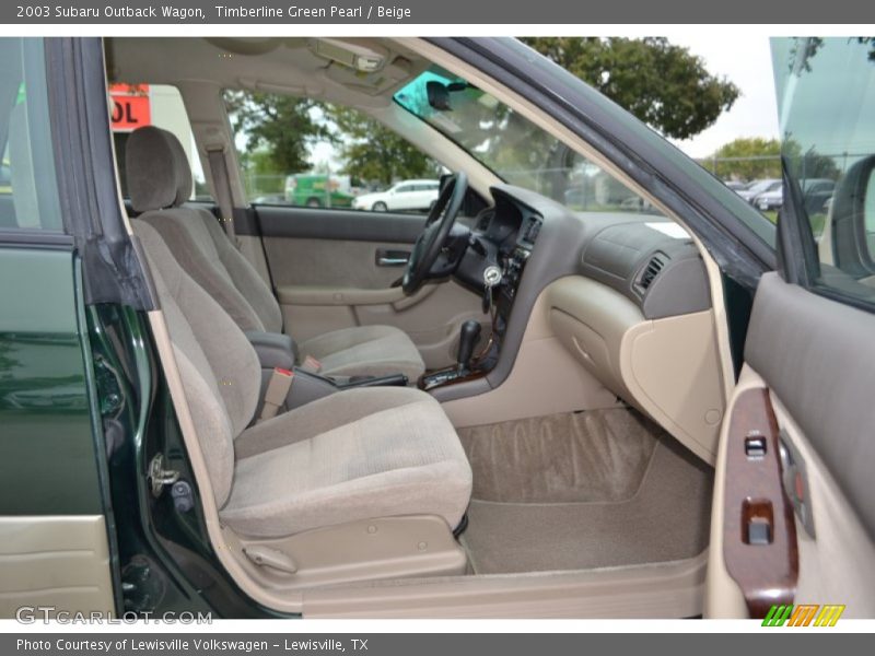 Timberline Green Pearl / Beige 2003 Subaru Outback Wagon