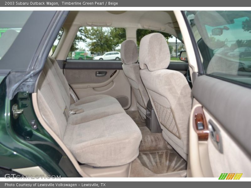 Timberline Green Pearl / Beige 2003 Subaru Outback Wagon