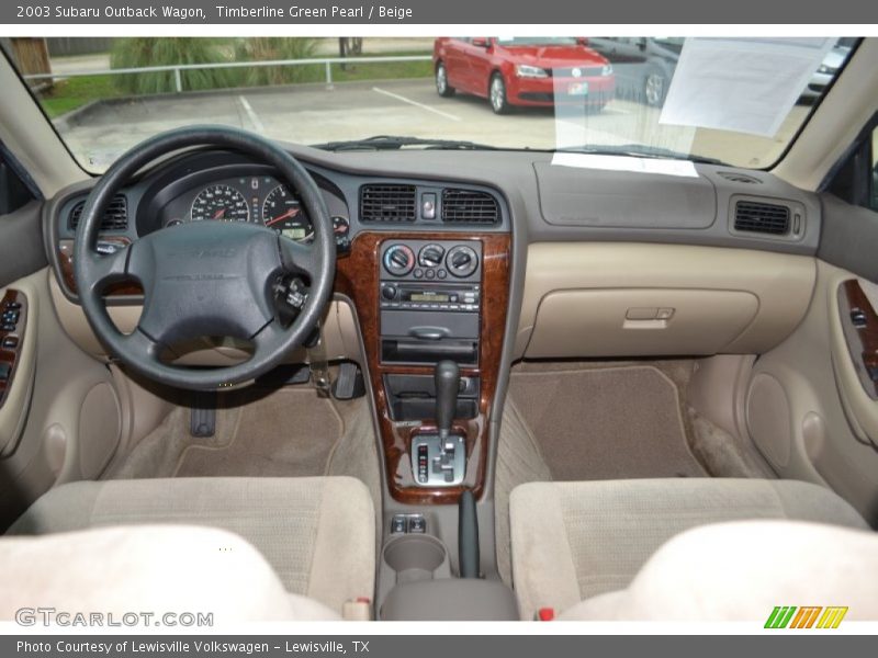 Timberline Green Pearl / Beige 2003 Subaru Outback Wagon