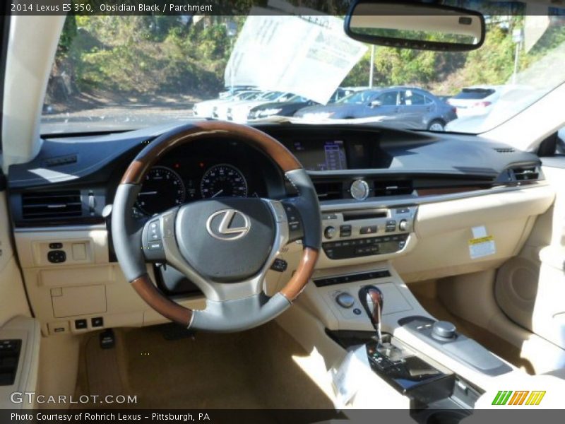 Obsidian Black / Parchment 2014 Lexus ES 350