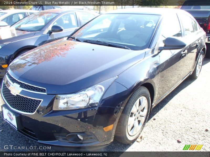 Blue Ray Metallic / Jet Black/Medium Titanium 2014 Chevrolet Cruze LS