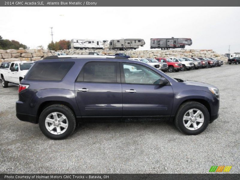 Atlantis Blue Metallic / Ebony 2014 GMC Acadia SLE