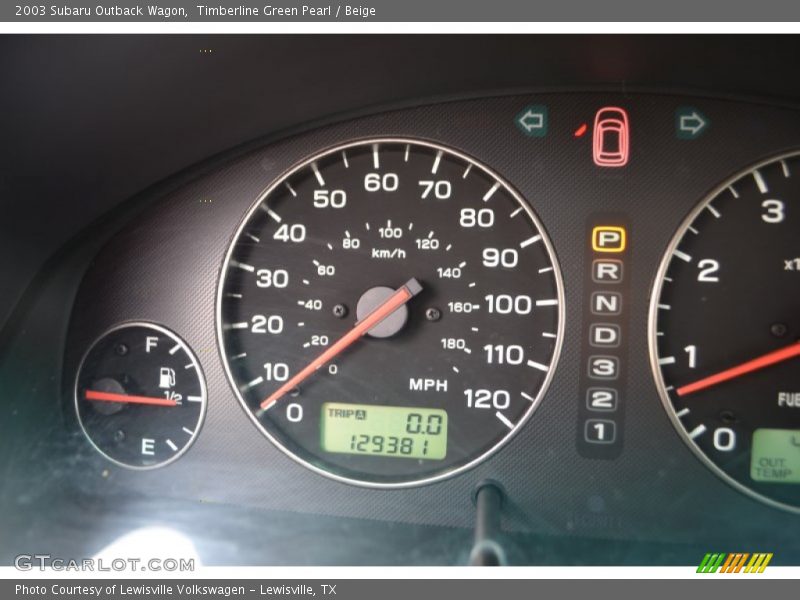 Timberline Green Pearl / Beige 2003 Subaru Outback Wagon