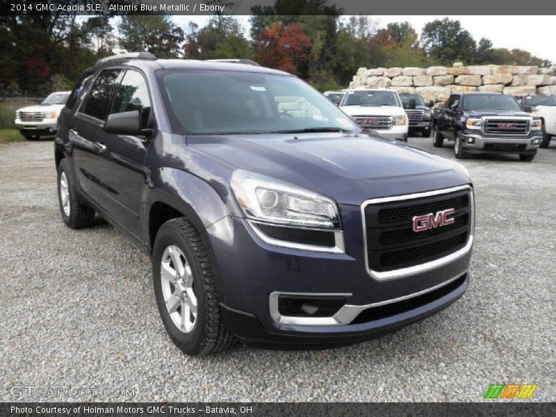 Atlantis Blue Metallic / Ebony 2014 GMC Acadia SLE