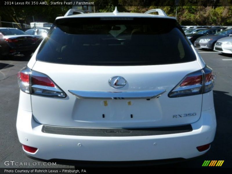 Starfire Pearl / Parchment 2014 Lexus RX 350 AWD