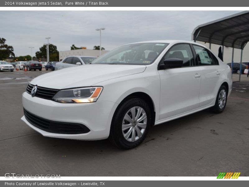 Pure White / Titan Black 2014 Volkswagen Jetta S Sedan