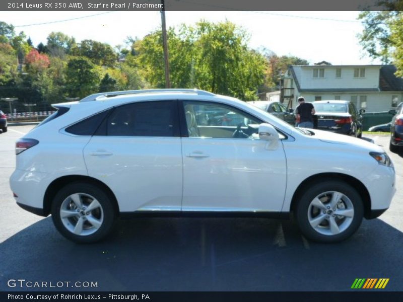 Starfire Pearl / Parchment 2014 Lexus RX 350 AWD