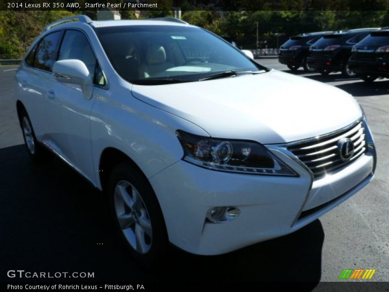 Starfire Pearl / Parchment 2014 Lexus RX 350 AWD
