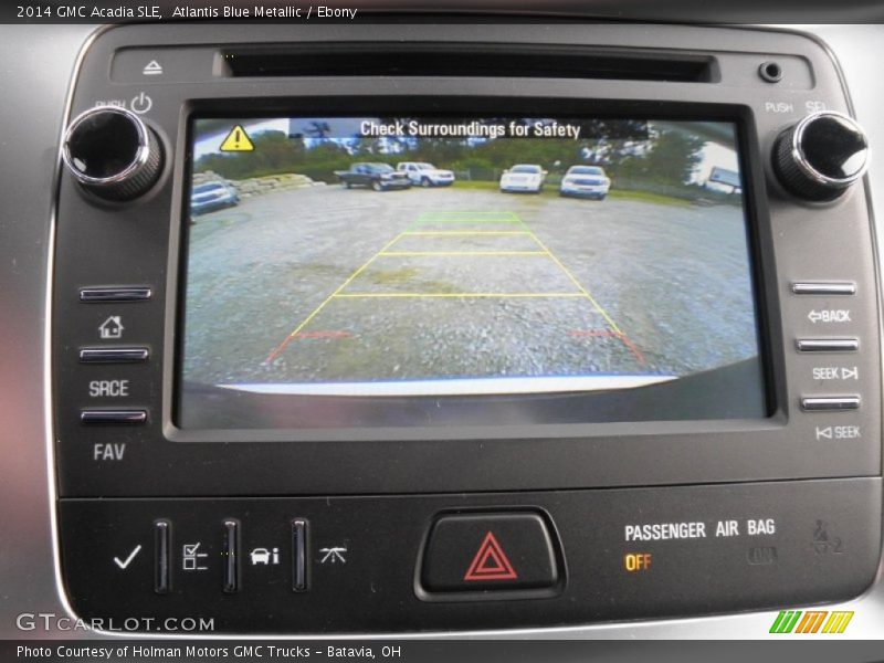 Atlantis Blue Metallic / Ebony 2014 GMC Acadia SLE