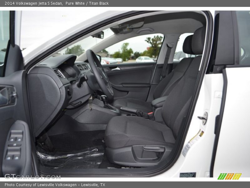 Pure White / Titan Black 2014 Volkswagen Jetta S Sedan