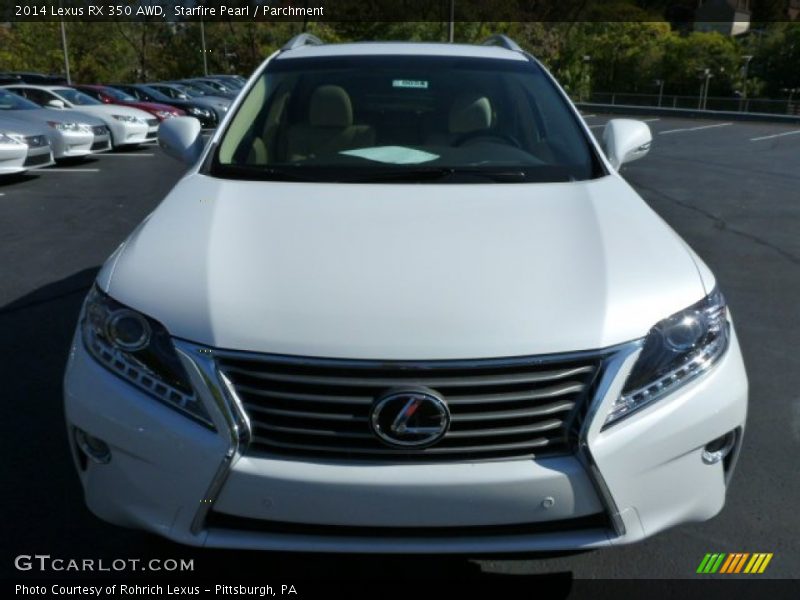 Starfire Pearl / Parchment 2014 Lexus RX 350 AWD