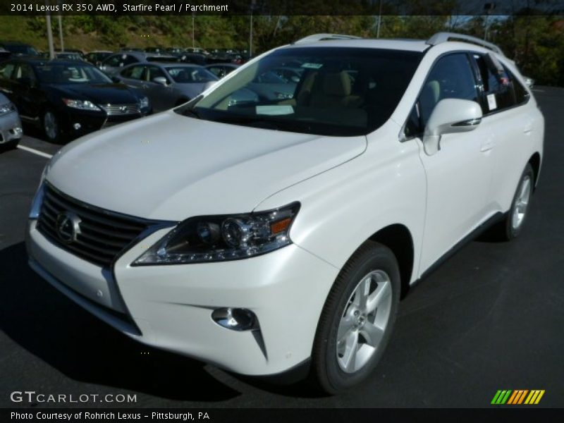 Starfire Pearl / Parchment 2014 Lexus RX 350 AWD
