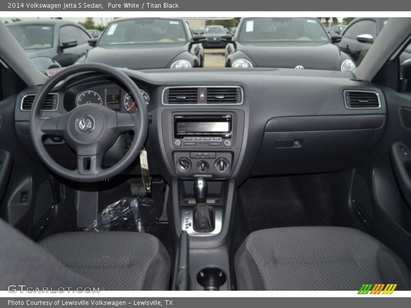Pure White / Titan Black 2014 Volkswagen Jetta S Sedan