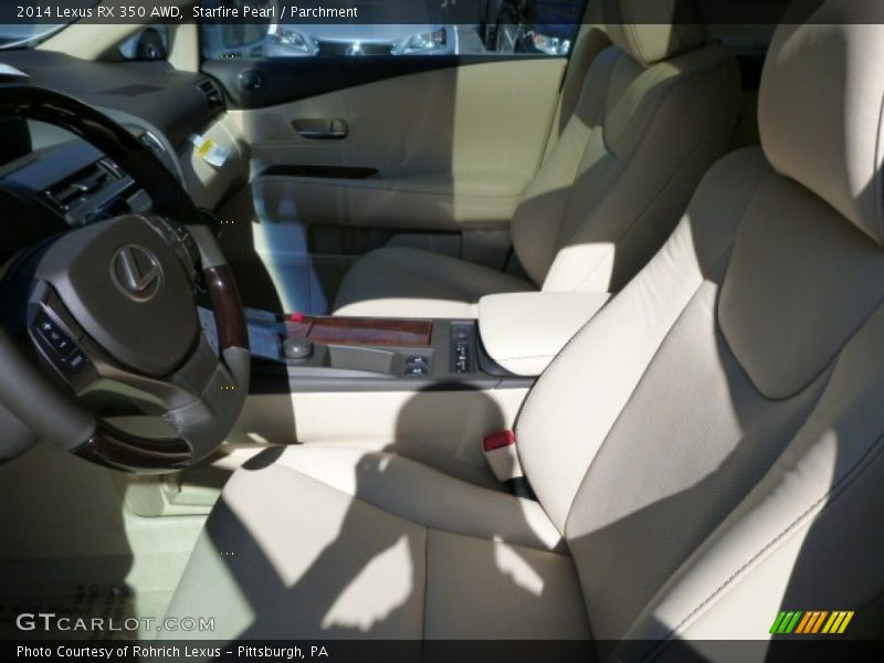 Starfire Pearl / Parchment 2014 Lexus RX 350 AWD