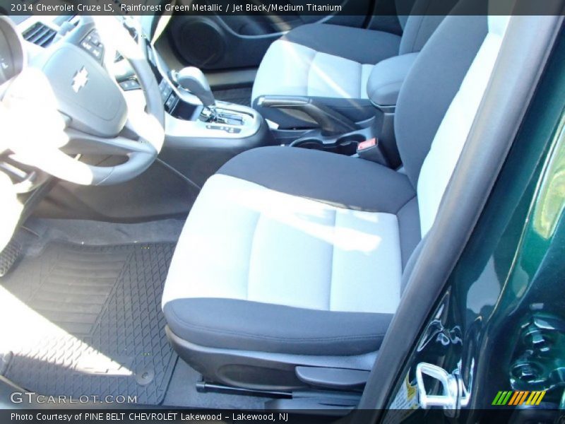 Rainforest Green Metallic / Jet Black/Medium Titanium 2014 Chevrolet Cruze LS