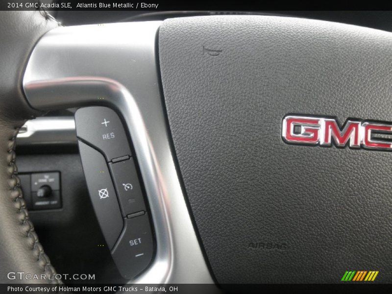 Atlantis Blue Metallic / Ebony 2014 GMC Acadia SLE
