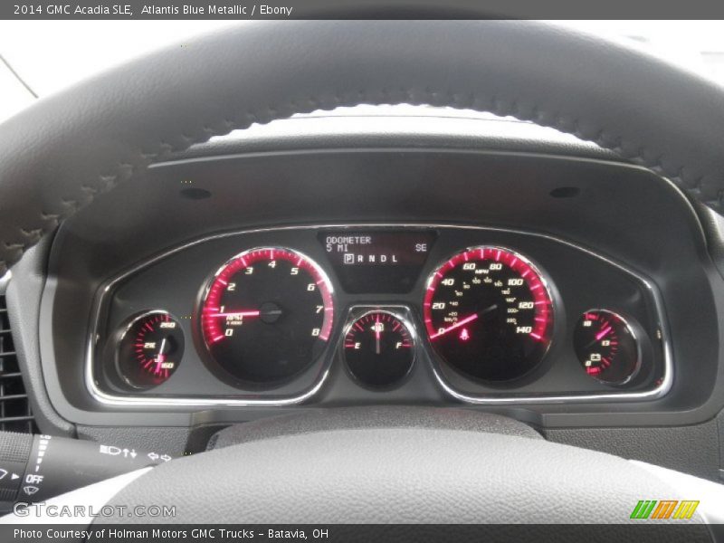 Atlantis Blue Metallic / Ebony 2014 GMC Acadia SLE