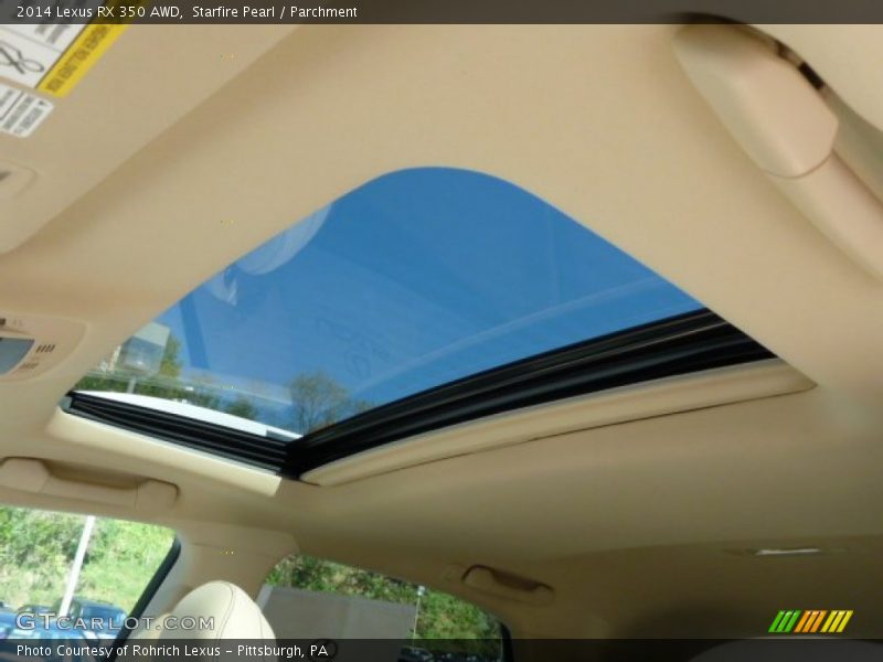 Starfire Pearl / Parchment 2014 Lexus RX 350 AWD