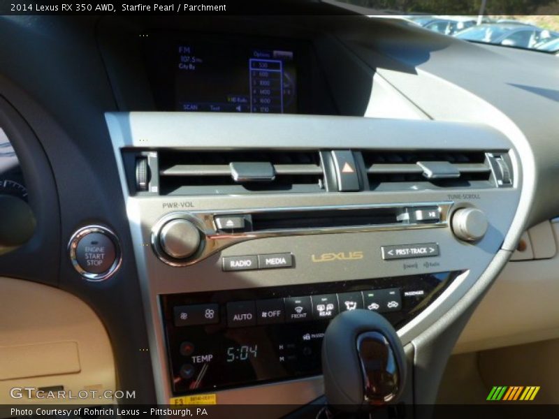 Starfire Pearl / Parchment 2014 Lexus RX 350 AWD