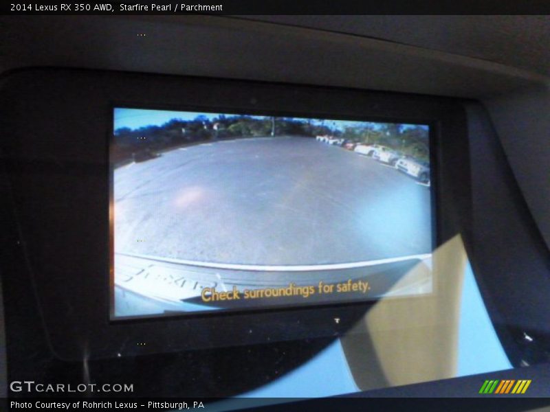 Starfire Pearl / Parchment 2014 Lexus RX 350 AWD